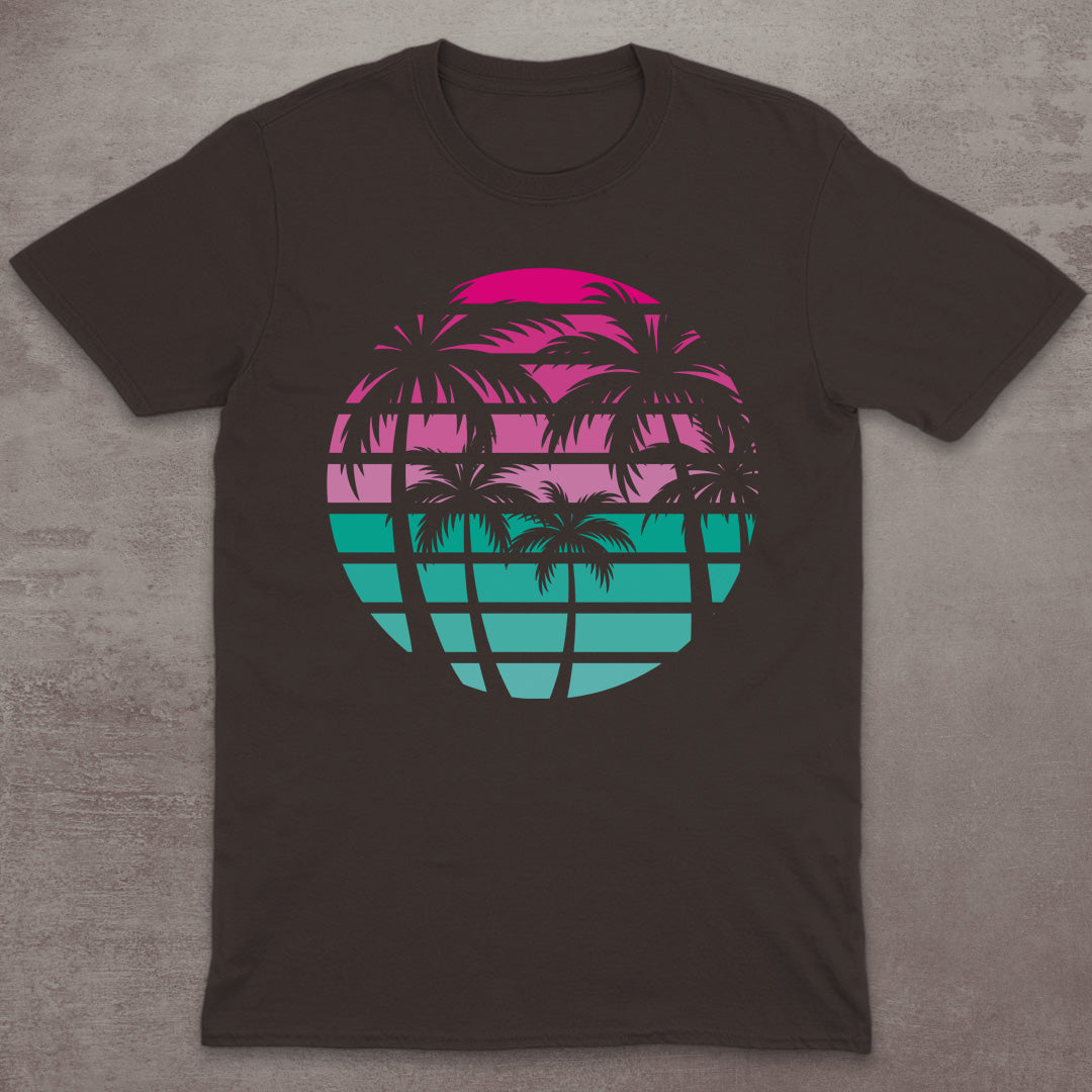 Retro Palm Sunset T-Shirt