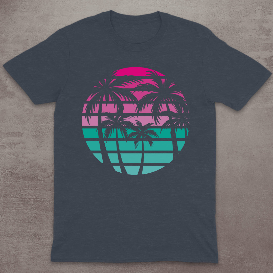 Retro Palm Sunset T-Shirt
