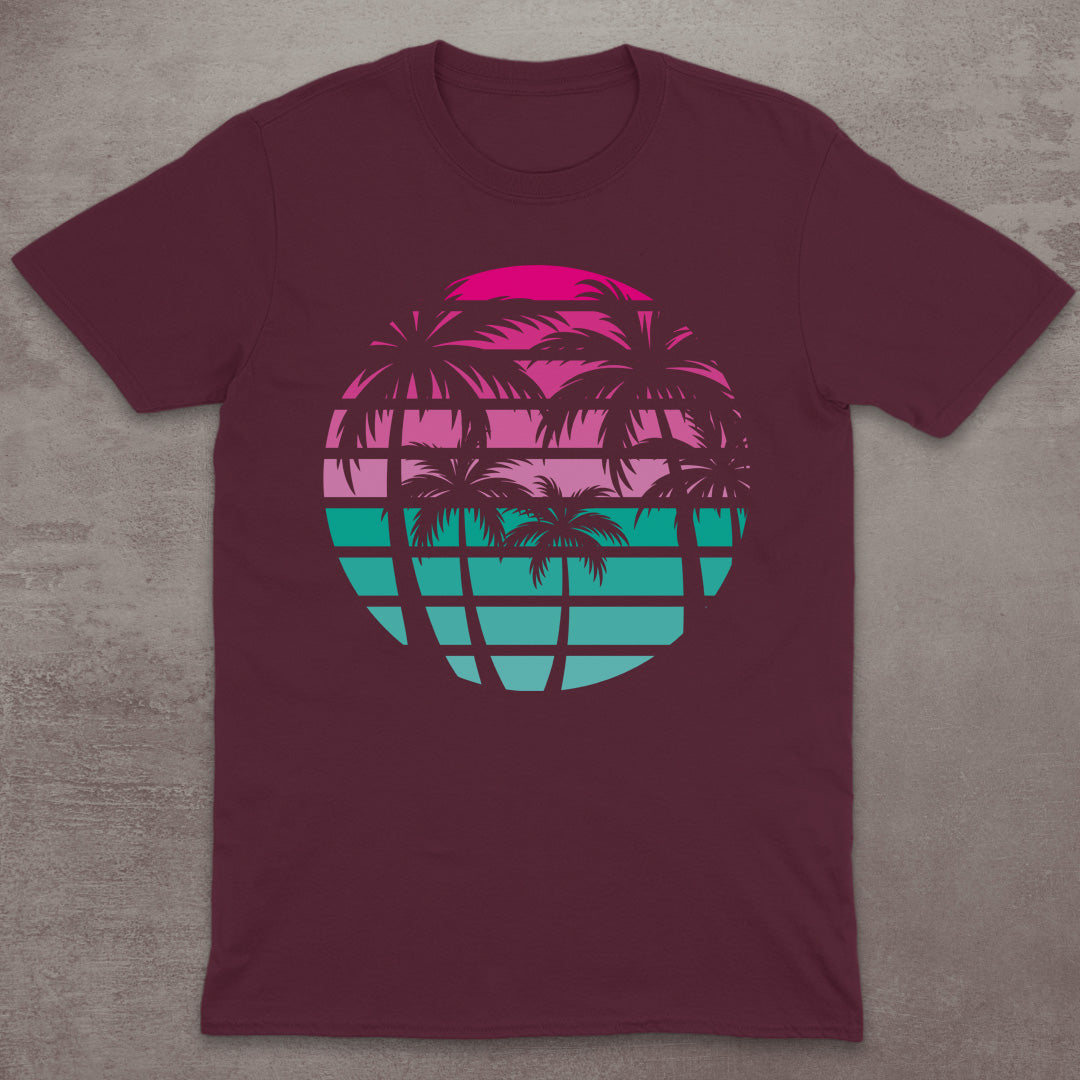 Retro Palm Sunset T-Shirt