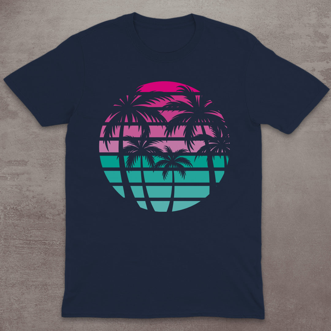 Retro Palm Sunset T-Shirt
