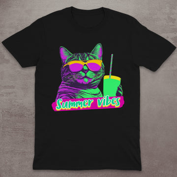Summer Vibes Cat T-Shirt