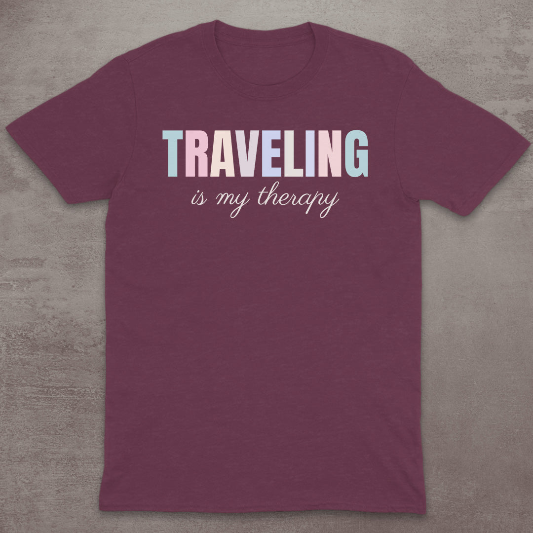 Traveling Is My Therapy T-Shirt