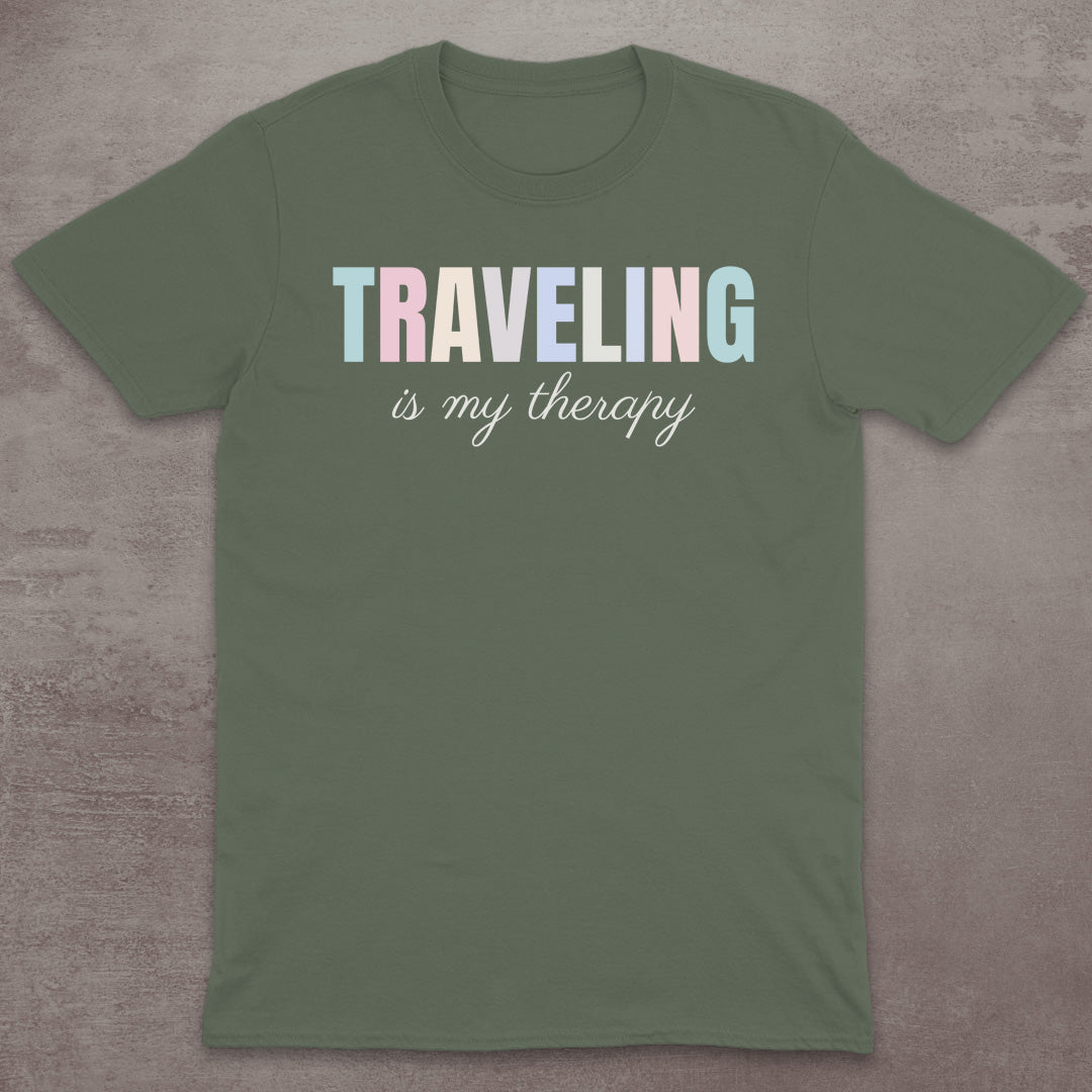 Traveling Is My Therapy T-Shirt
