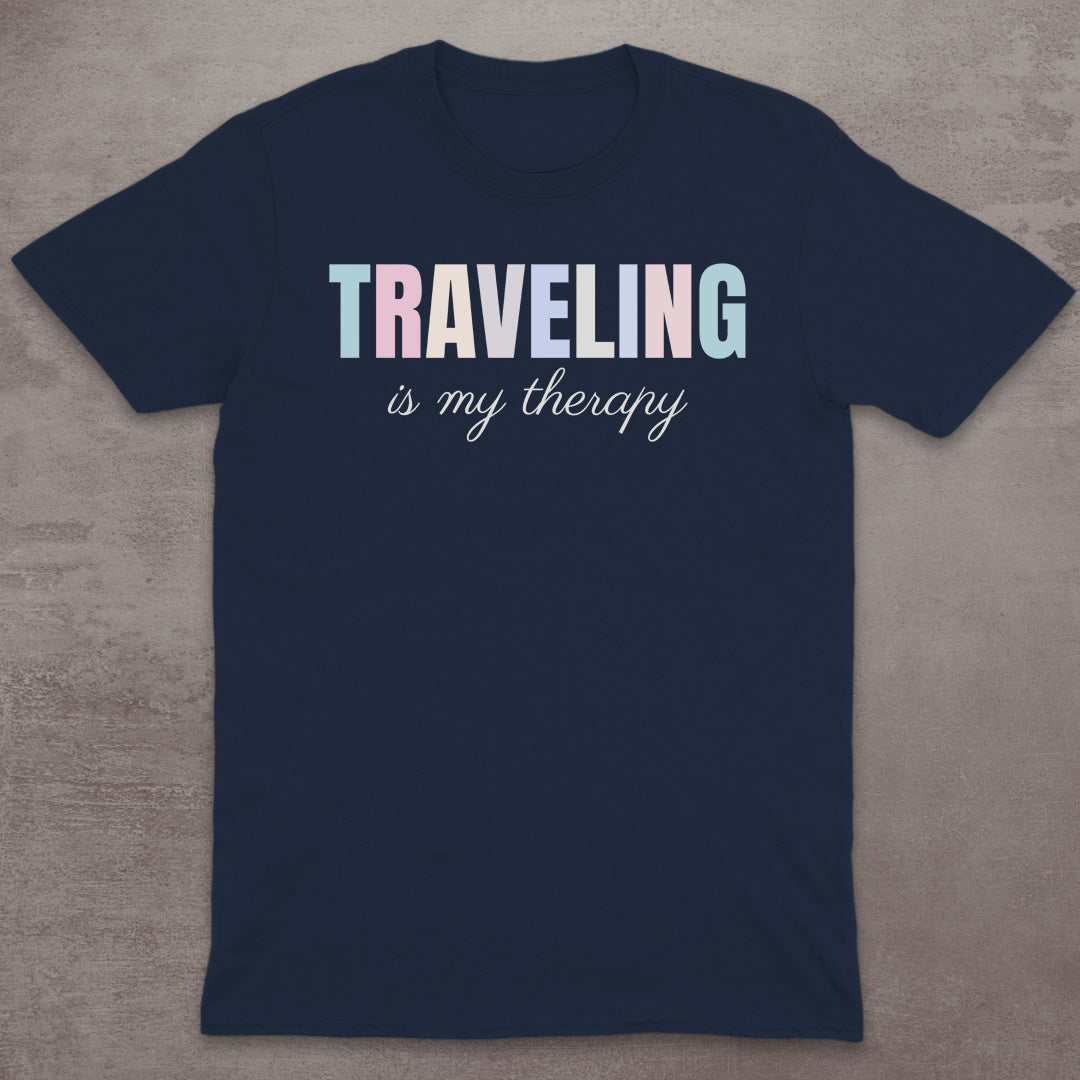 Traveling Is My Therapy T-Shirt