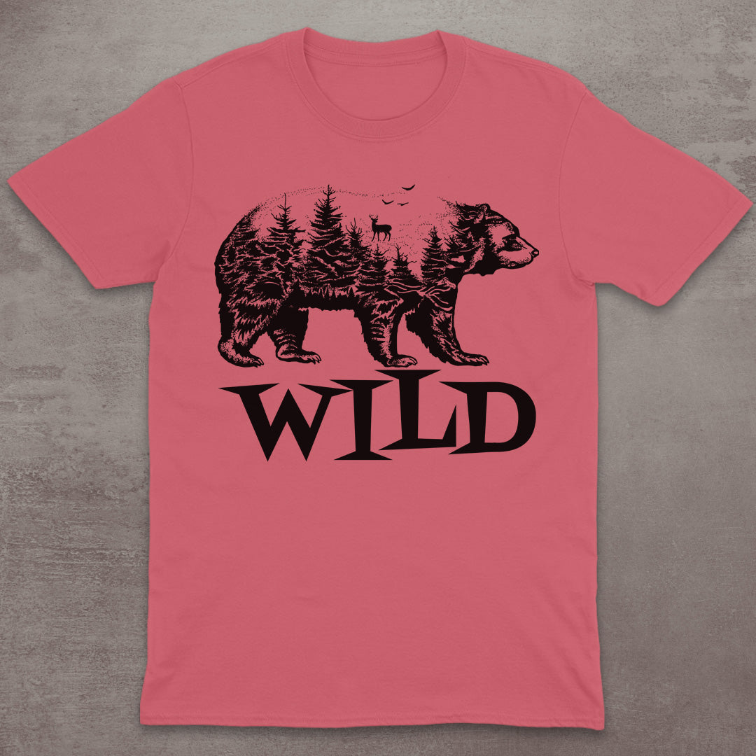 Wild Bear Forest Silhouette T-Shirt