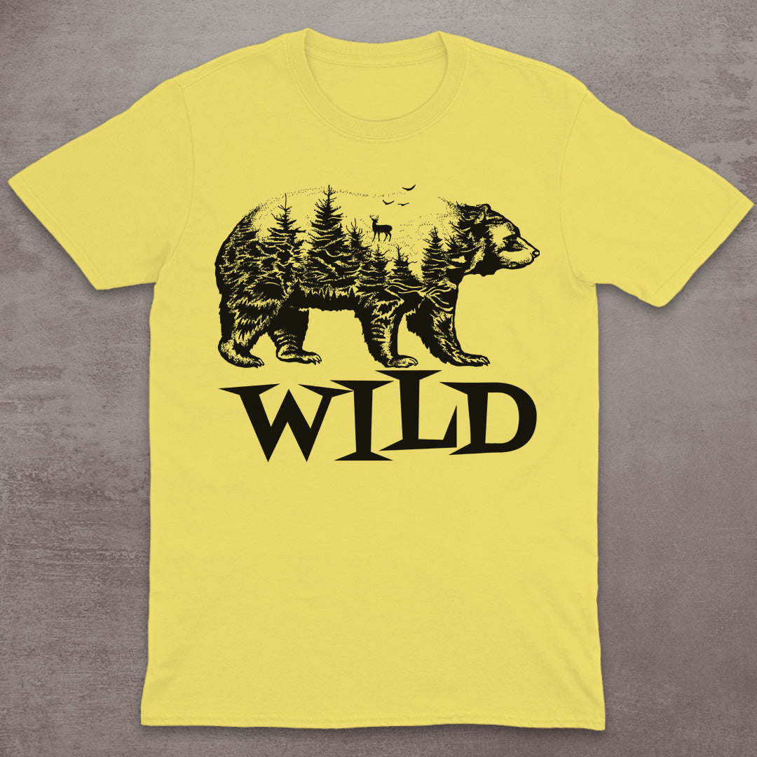 Wild Bear Forest Silhouette T-Shirt