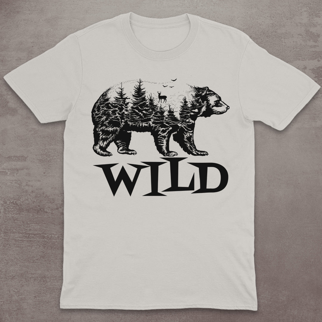 Wild Bear Forest Silhouette T-Shirt