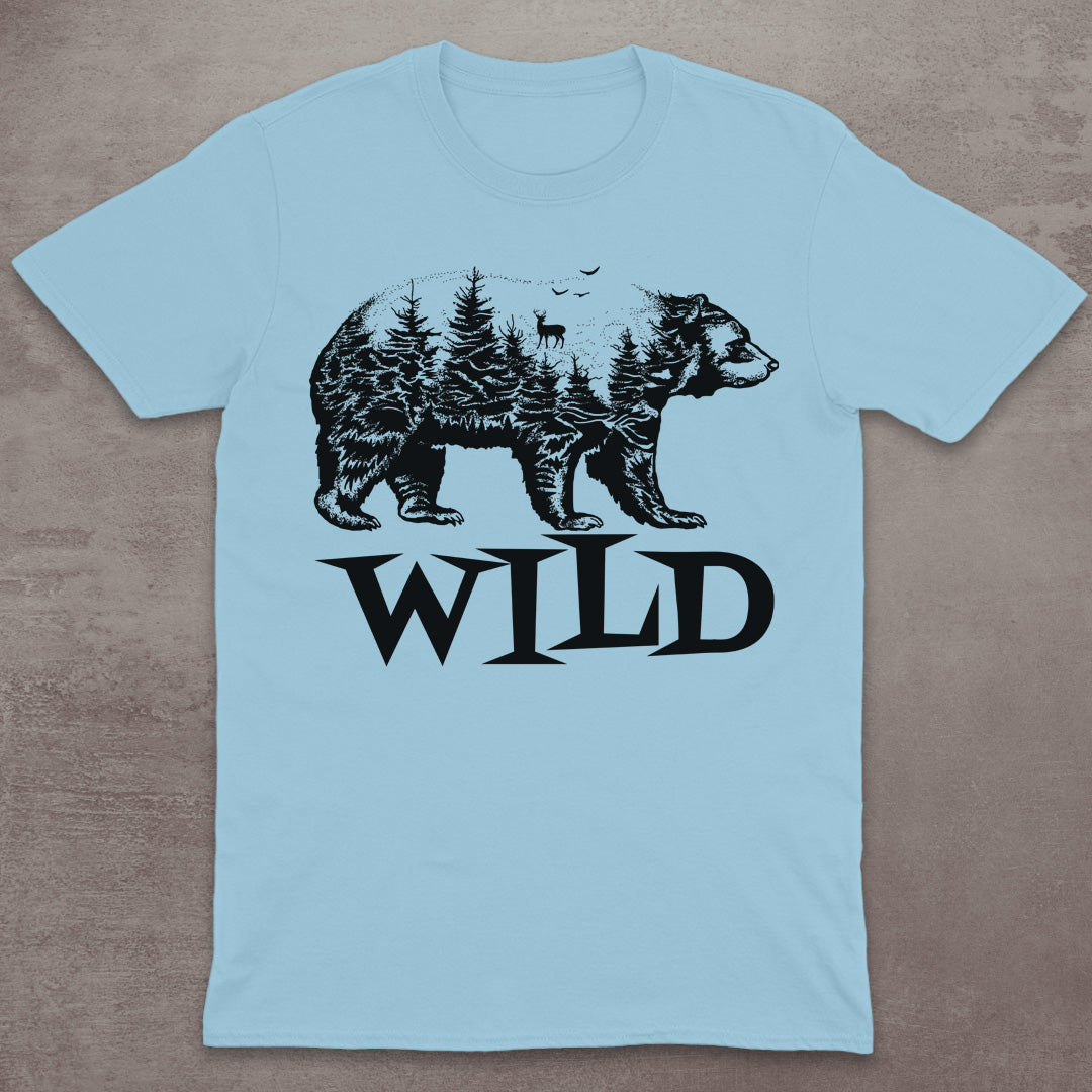 Wild Bear Forest Silhouette T-Shirt