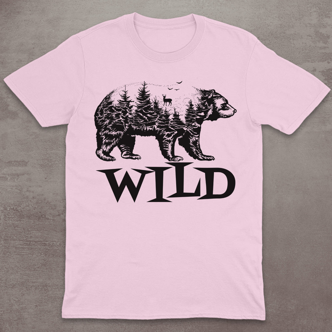 Wild Bear Forest Silhouette T-Shirt