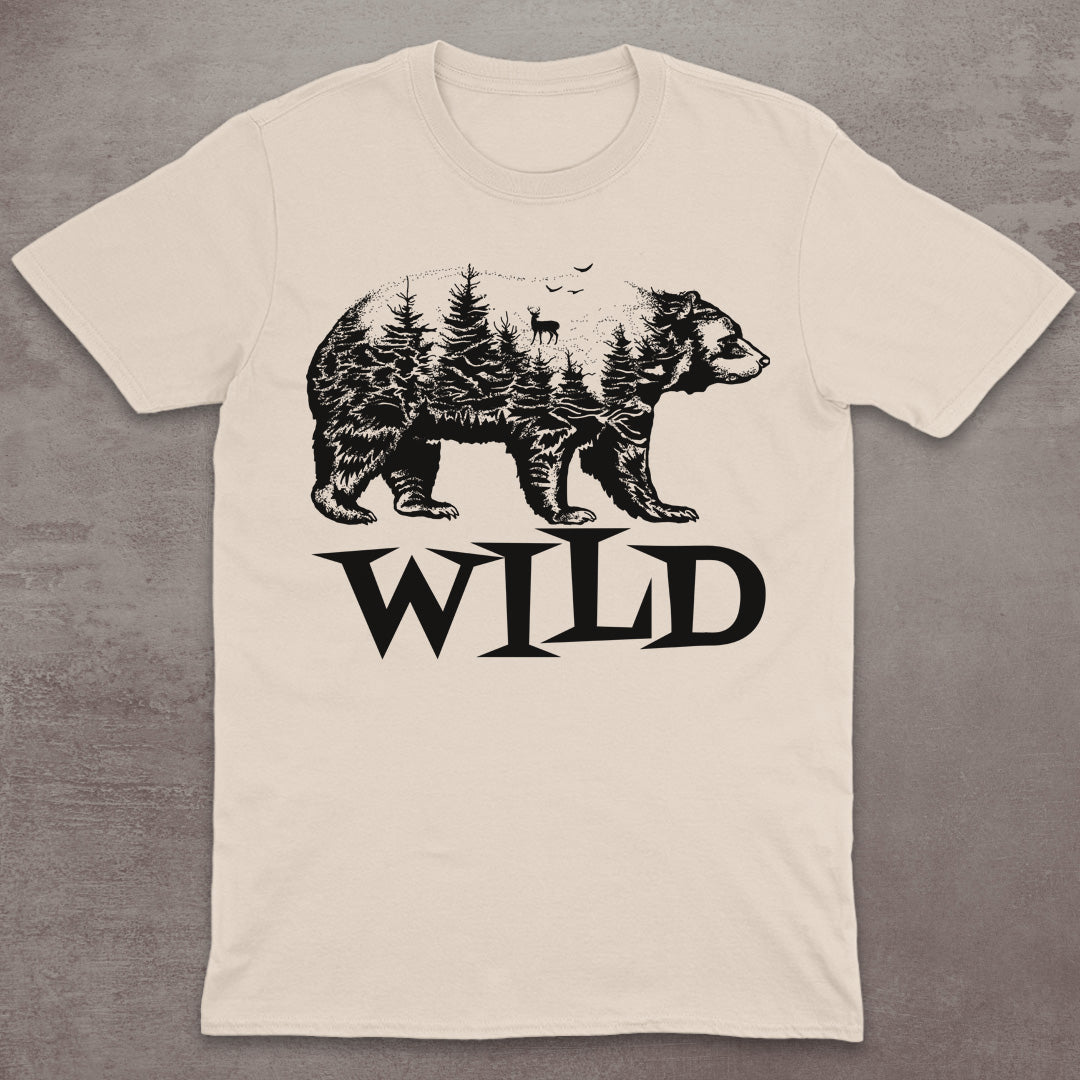 Wild Bear Forest Silhouette T-Shirt