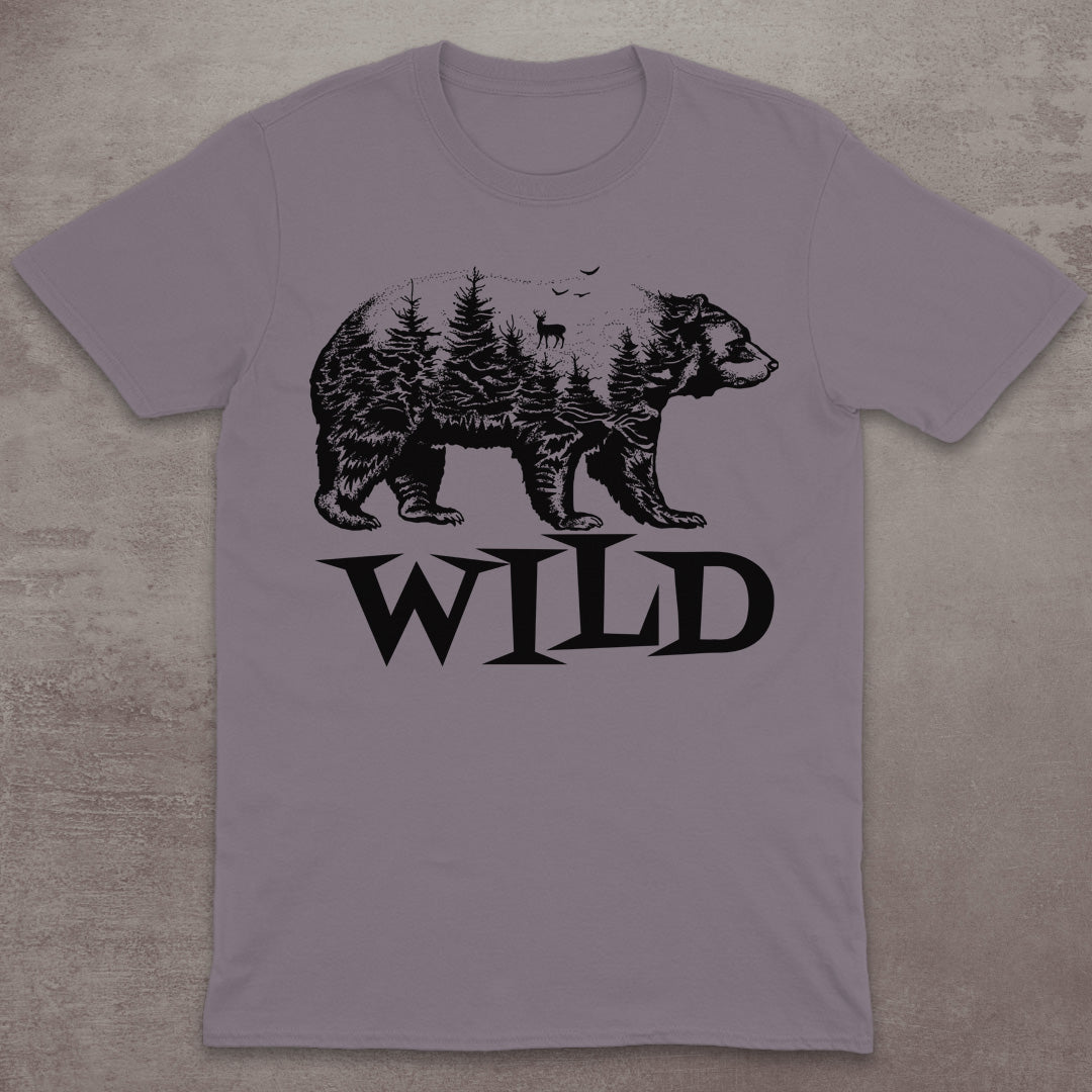 Wild Bear Forest Silhouette T-Shirt