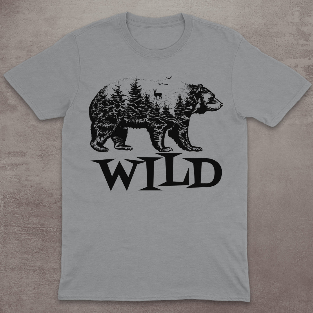 Wild Bear Forest Silhouette T-Shirt