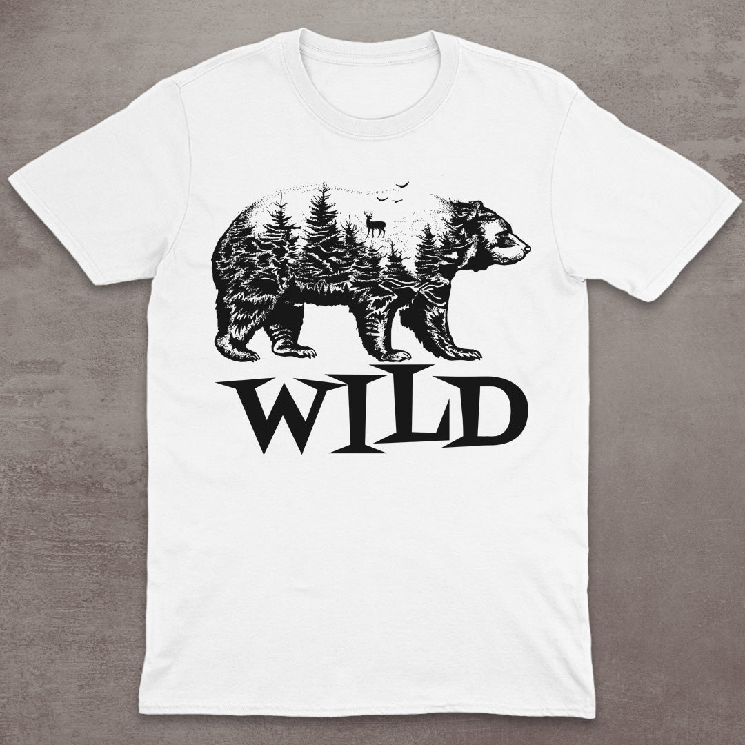 Wild Bear Forest Silhouette T-Shirt