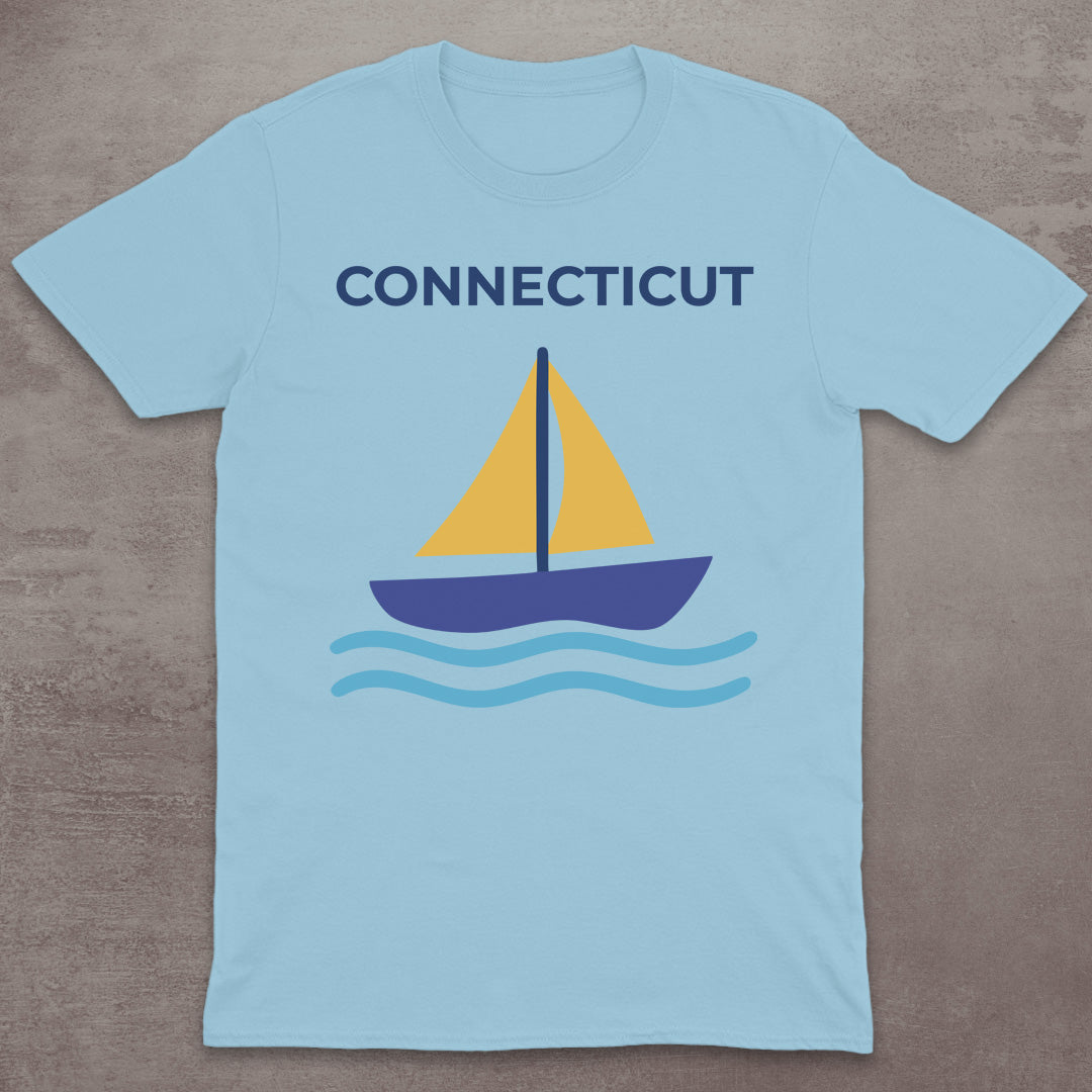 Connecticut Sailboat T-Shirt