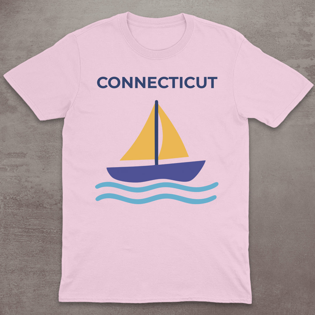 Connecticut Sailboat T-Shirt