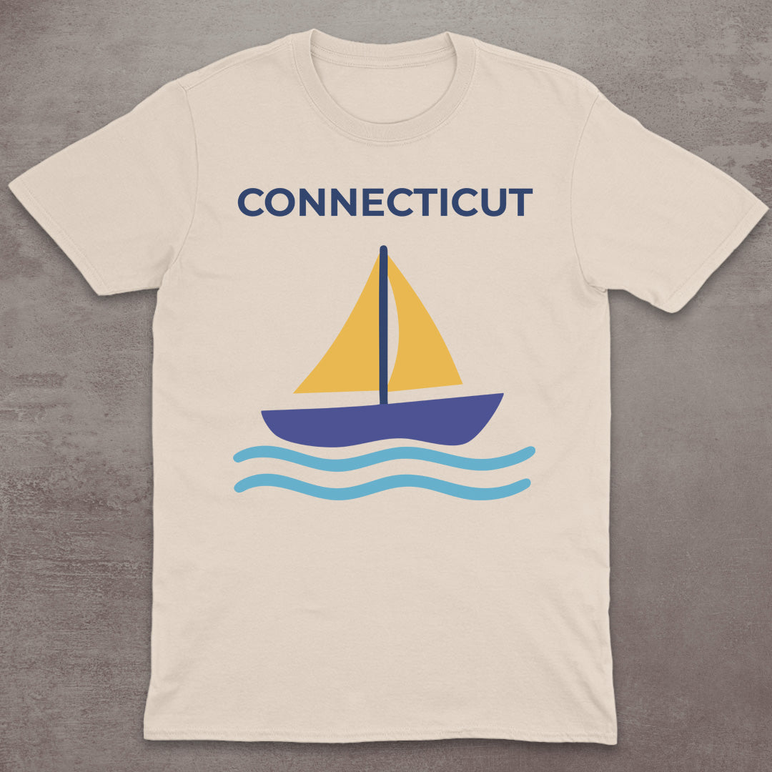 Connecticut Sailboat T-Shirt