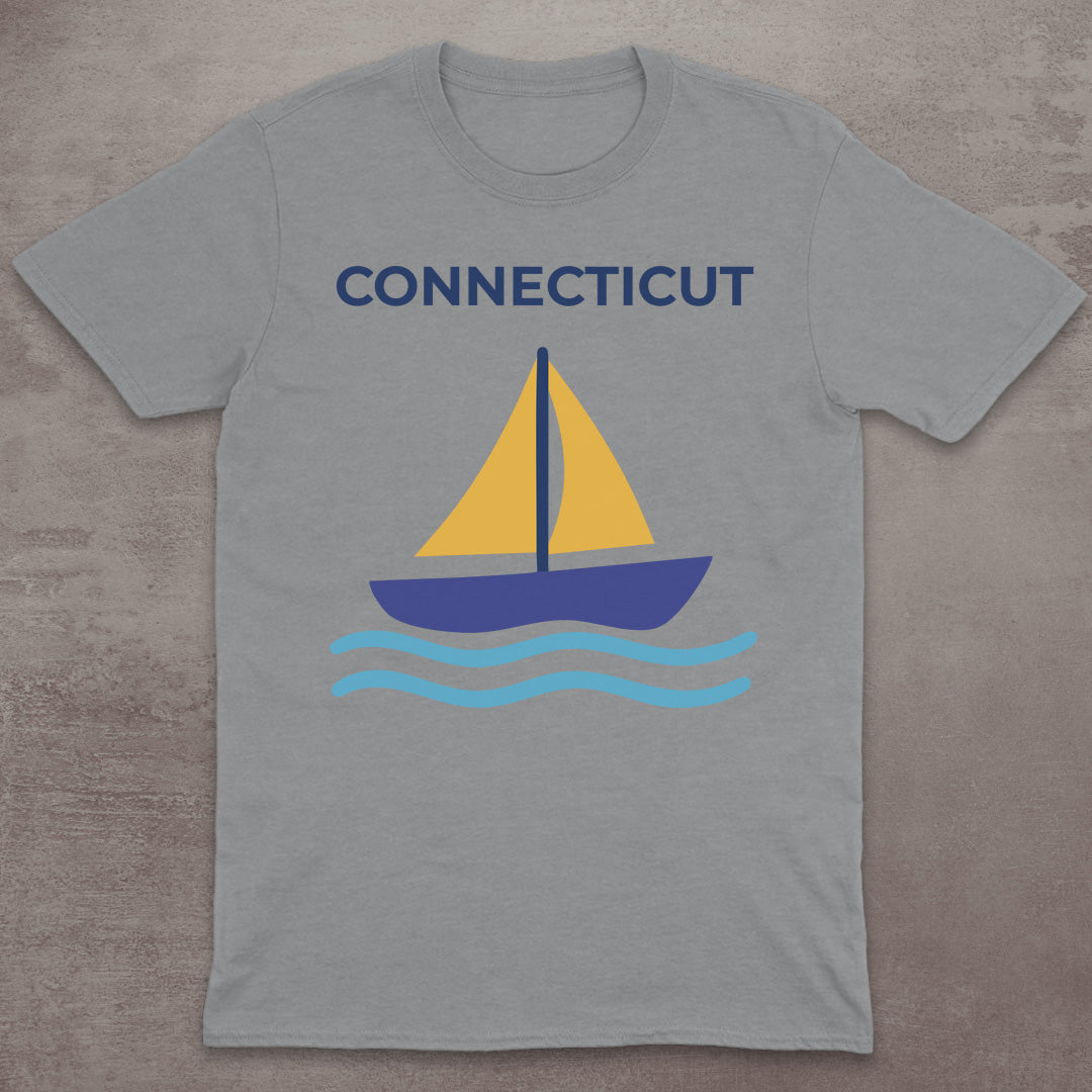 Connecticut Sailboat T-Shirt