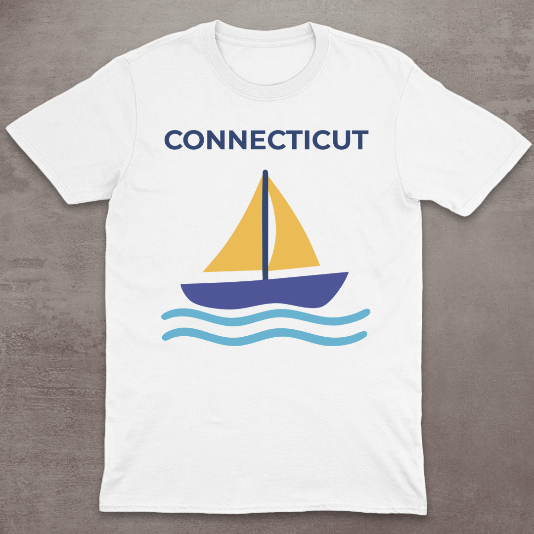 Connecticut Sailboat T-Shirt