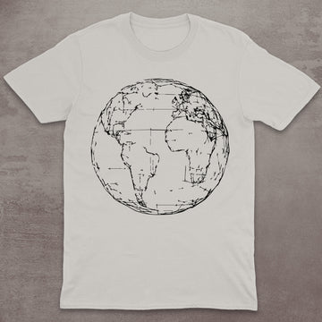 Geometric Earth Globe T-Shirt