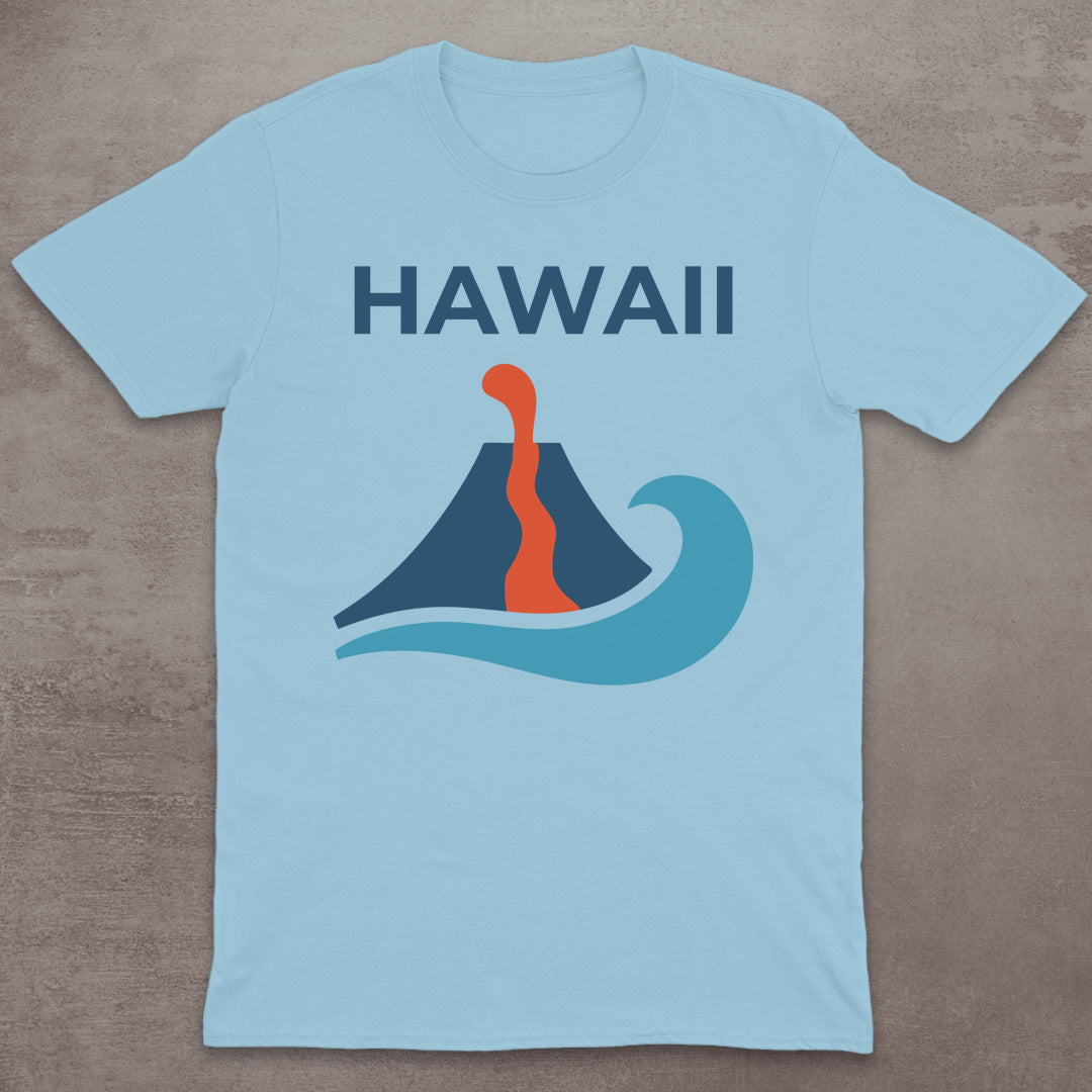 Hawaii Volcano and Surf T-Shirt