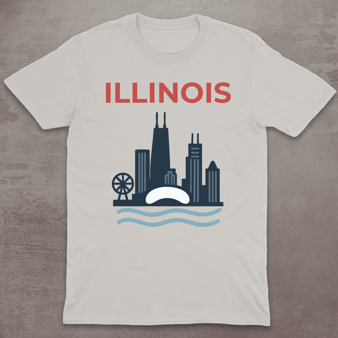 Illinois Chicago Skyline T-Shirt