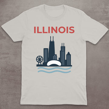 Illinois Chicago Skyline T-Shirt