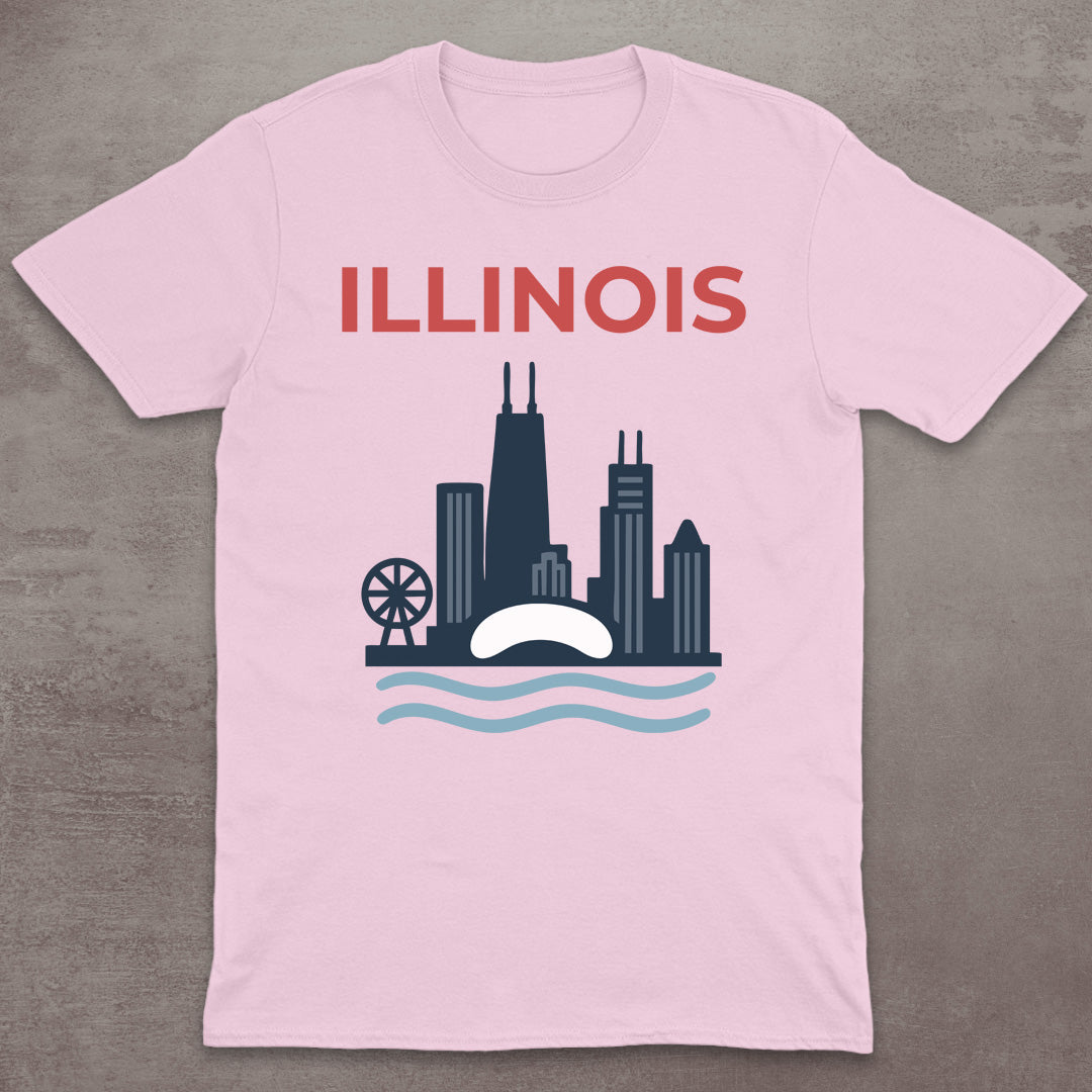 Illinois Chicago Skyline T-Shirt