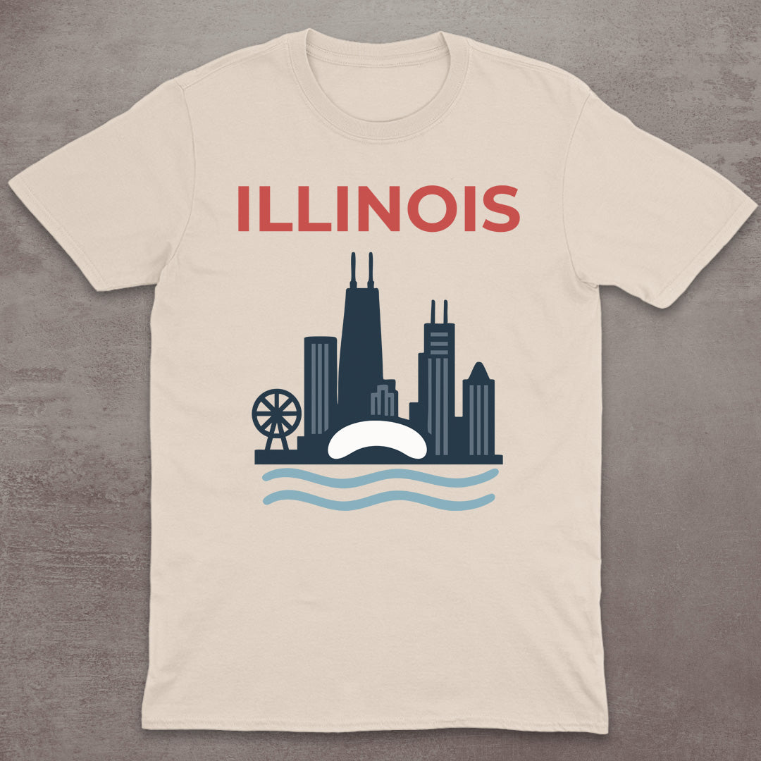 Illinois Chicago Skyline T-Shirt