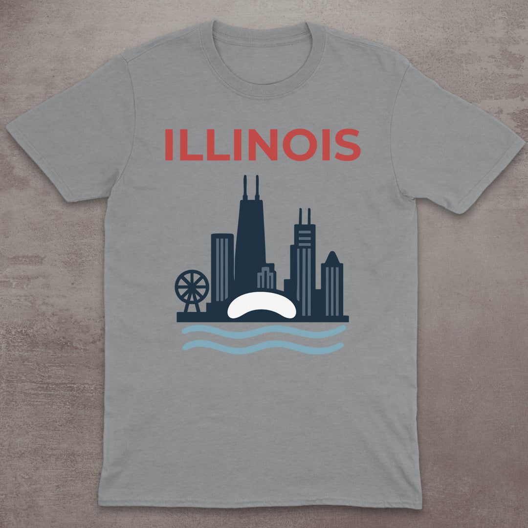 Illinois Chicago Skyline T-Shirt