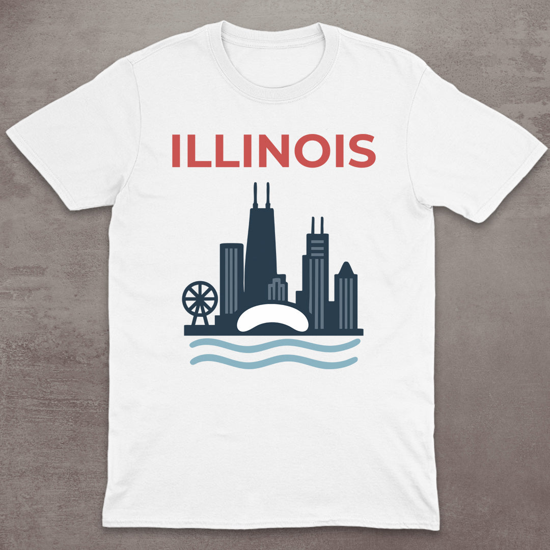Illinois Chicago Skyline T-Shirt