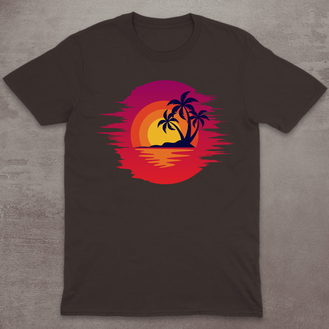 Tropical Island Sunset T-Shirt