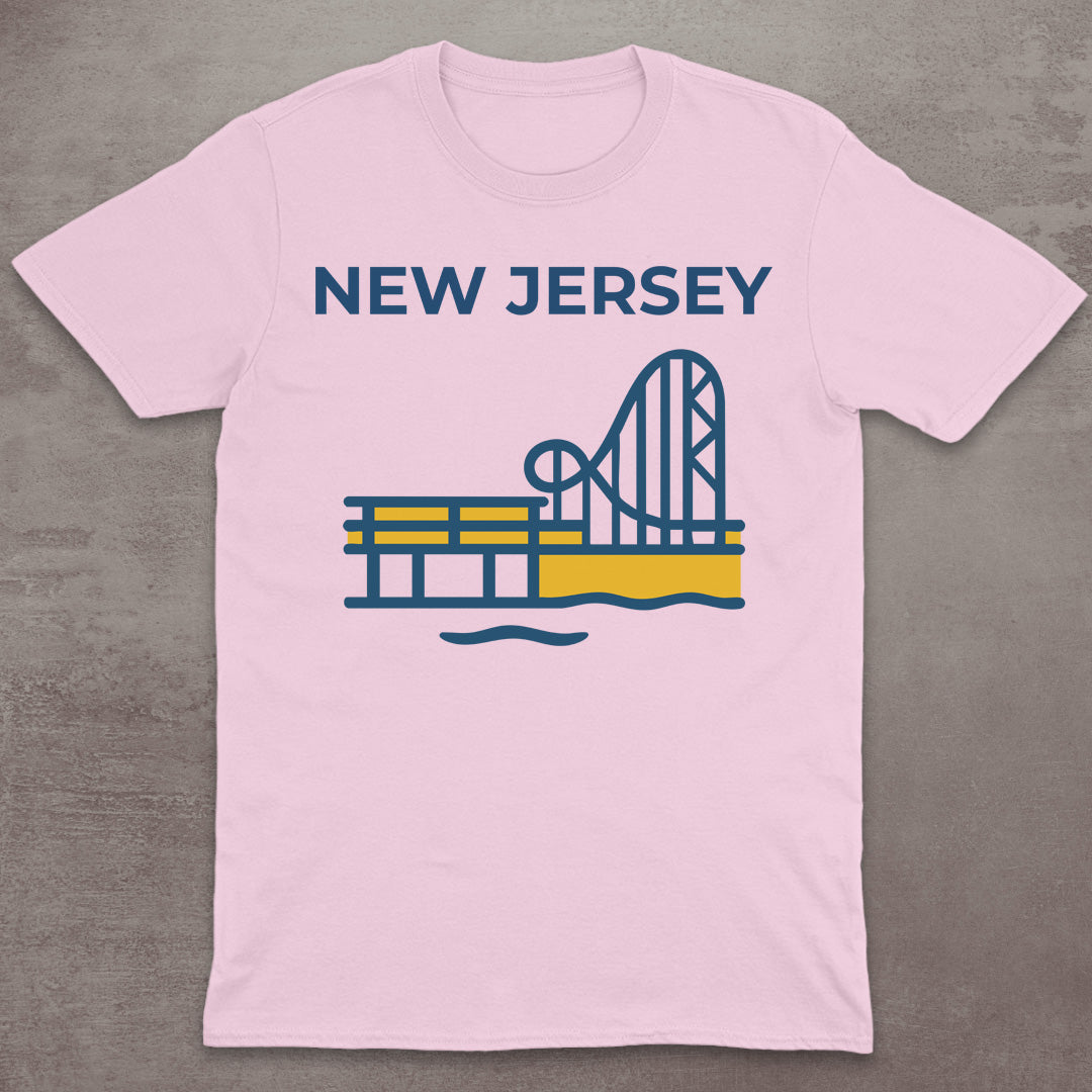 New Jersey Boardwalk Coaster T-Shirt