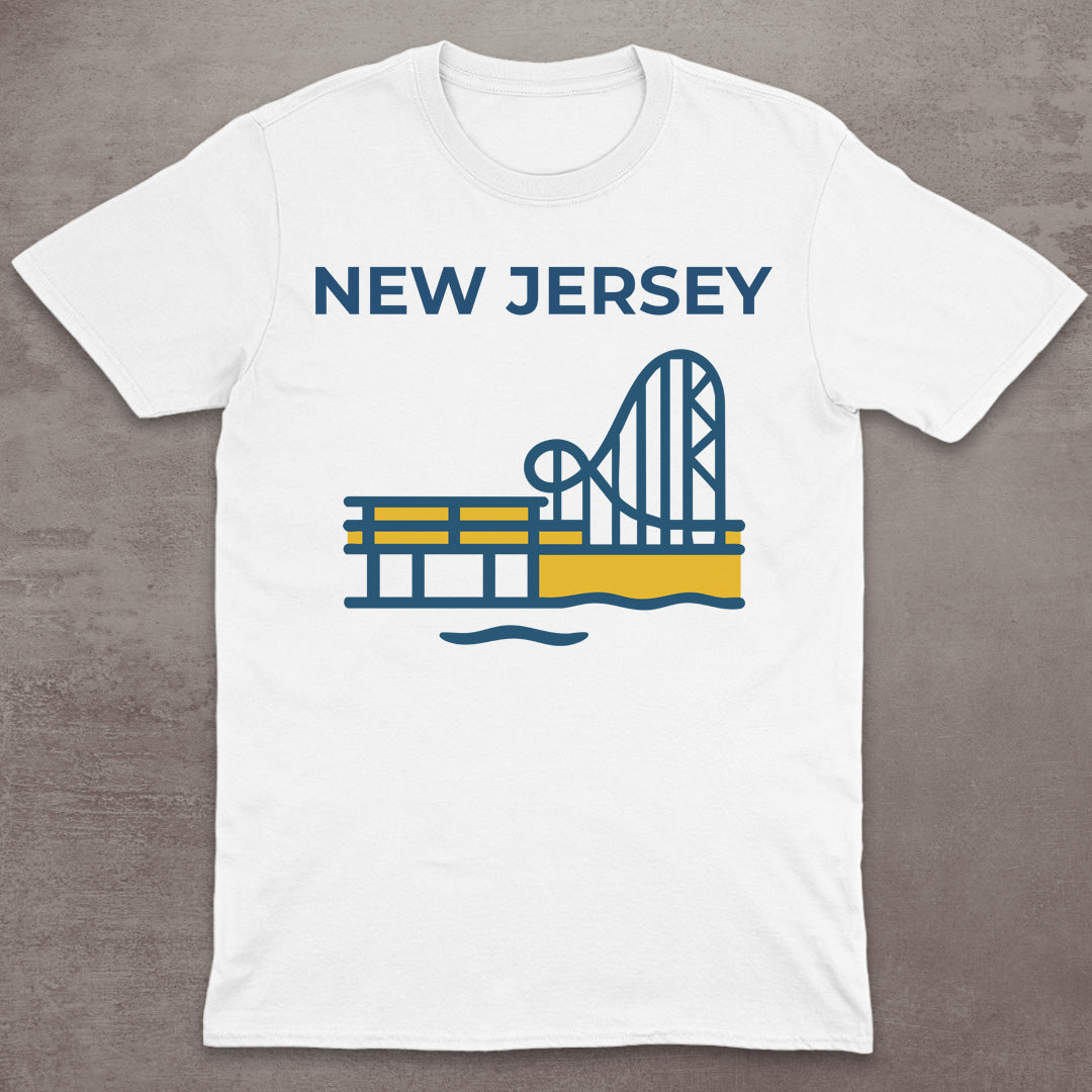 New Jersey Boardwalk Coaster T-Shirt