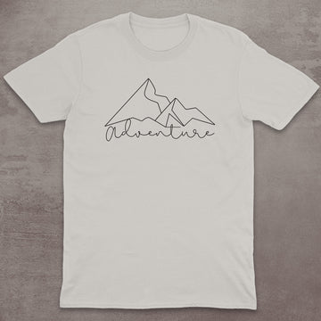 Minimal Adventure Line Art T-Shirt