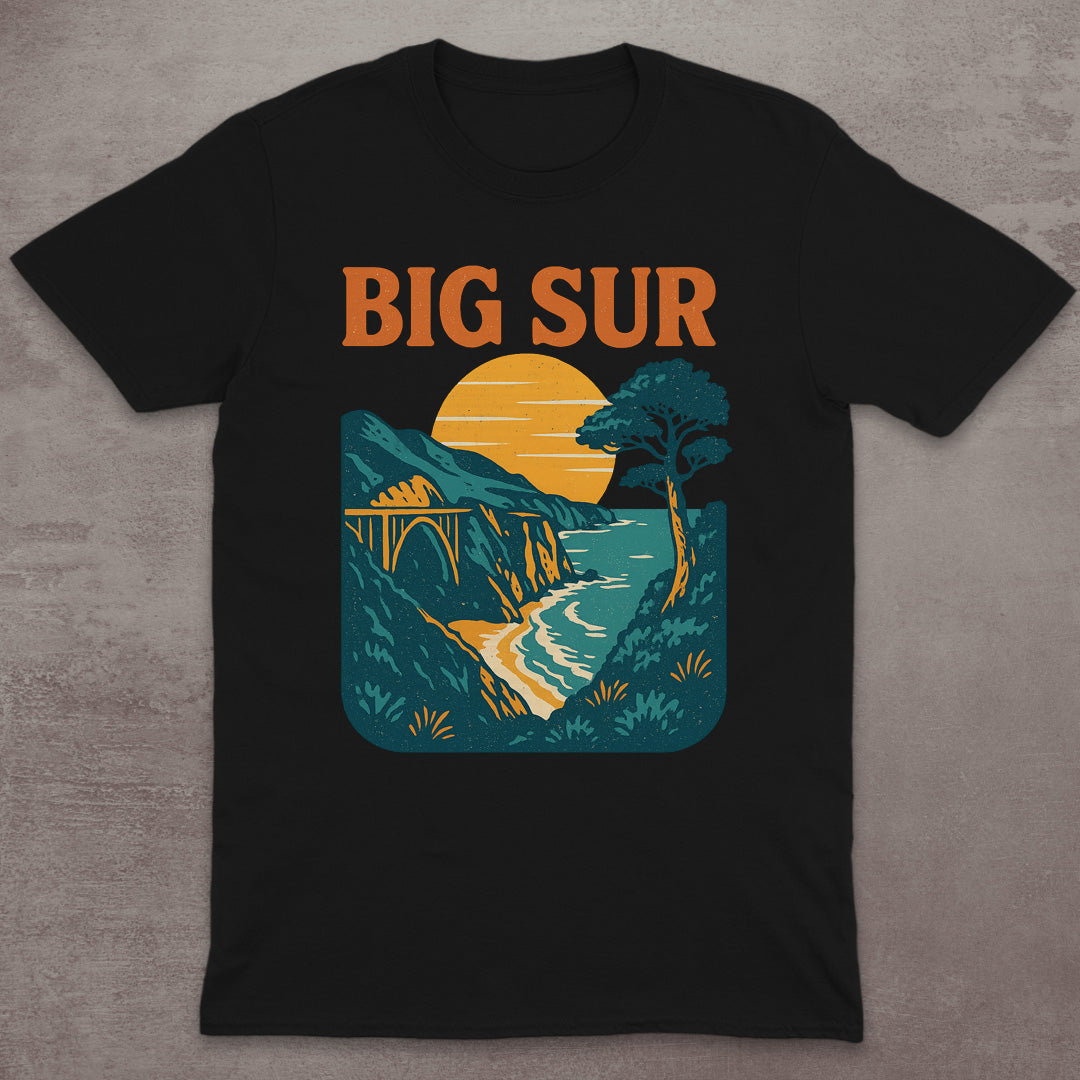 Big Sur Coastal Sunset T-Shirt