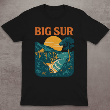 Big Sur Coastal Sunset T-Shirt