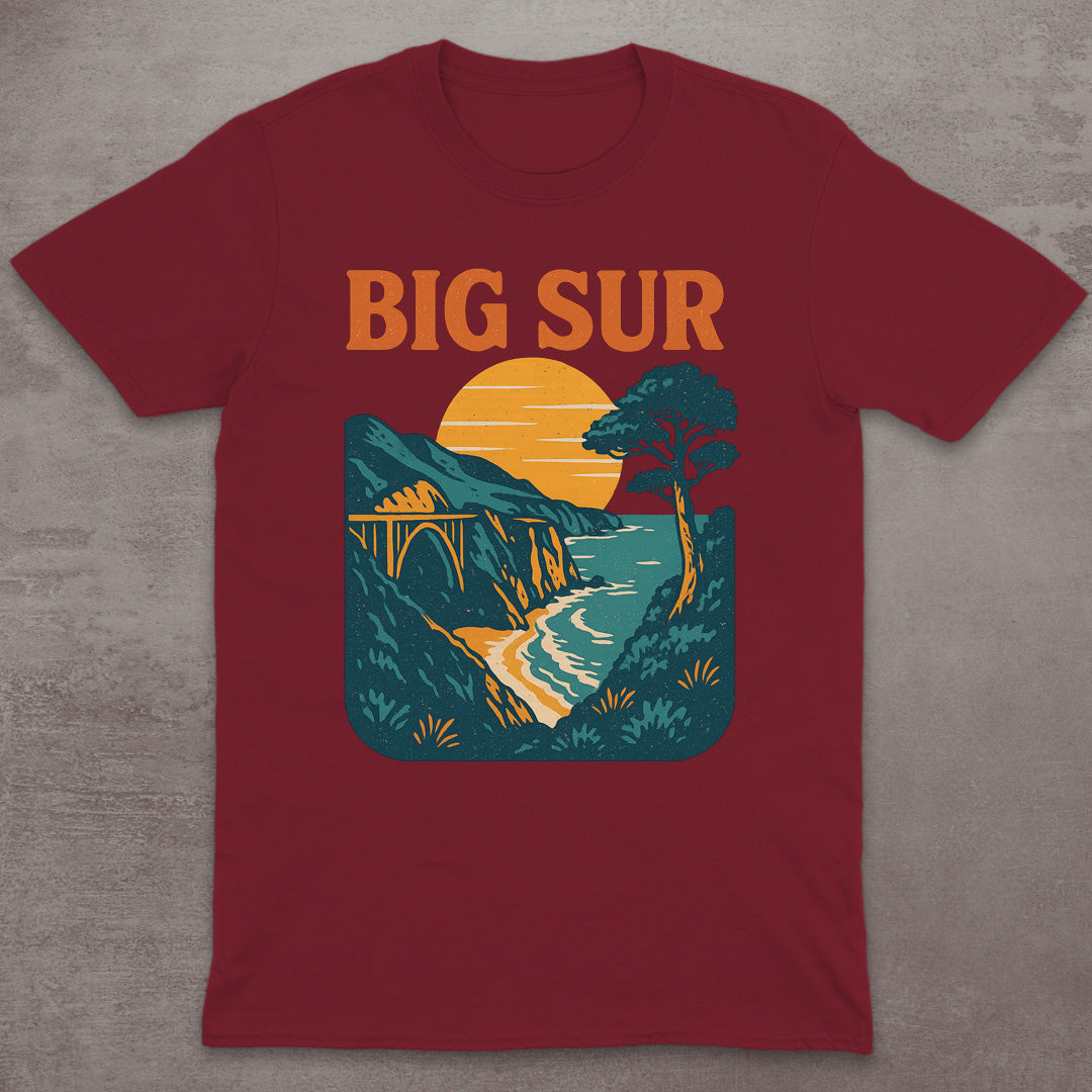 Big Sur Coastal Sunset T-Shirt
