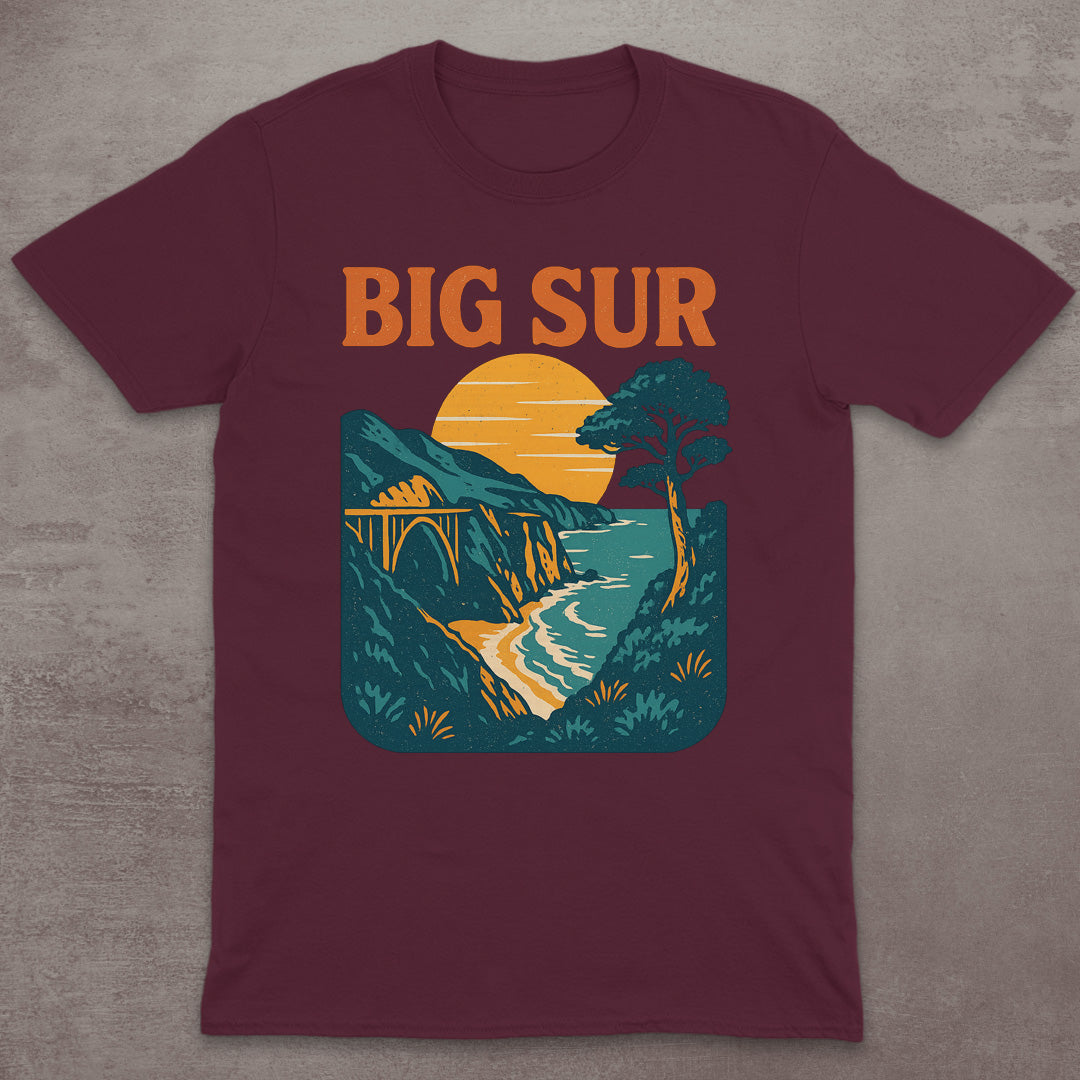 Big Sur Coastal Sunset T-Shirt