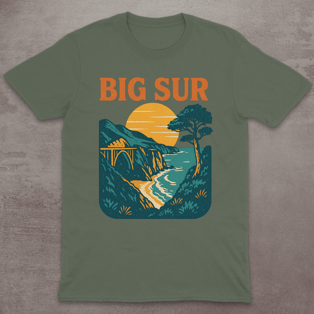 Big Sur Coastal Sunset T-Shirt