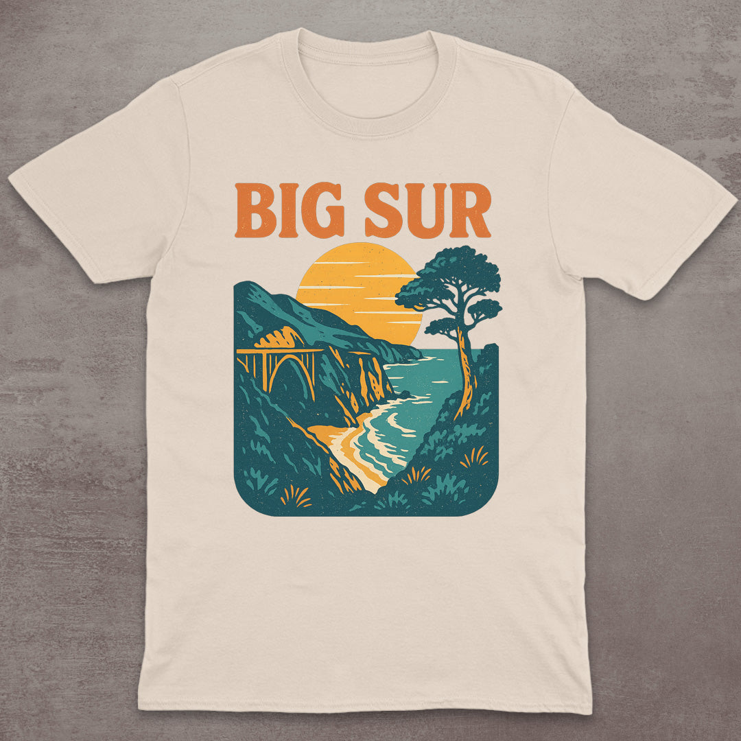 Big Sur Coastal Sunset T-Shirt
