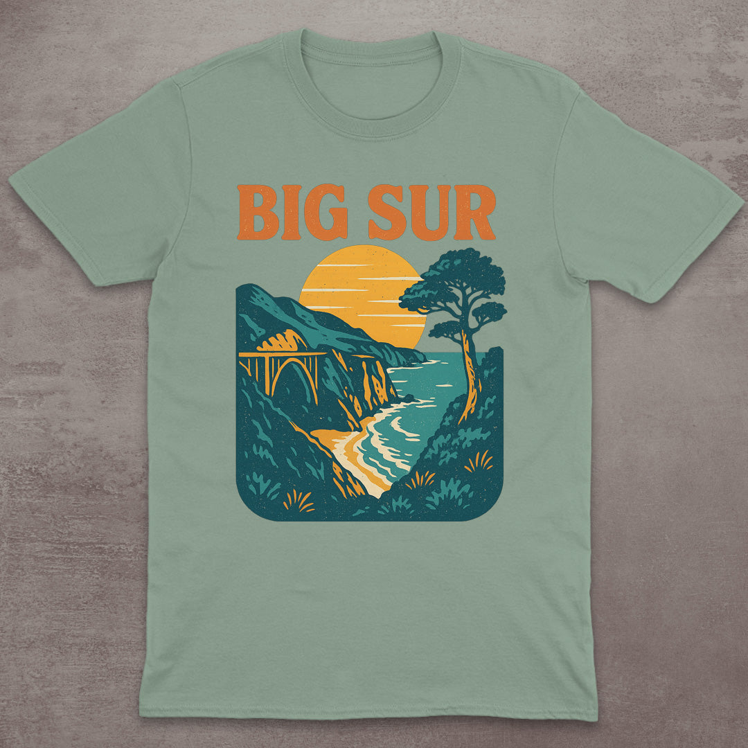 Big Sur Coastal Sunset T-Shirt