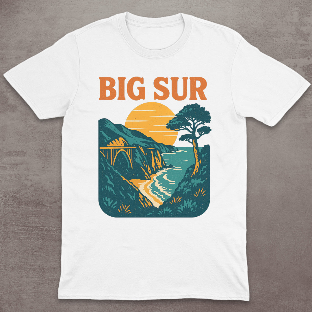 Big Sur Coastal Sunset T-Shirt