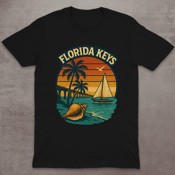 Florida Keys Retro Sunset T-Shirt