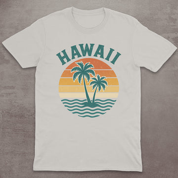 Hawaii Retro Sunset T-Shirt