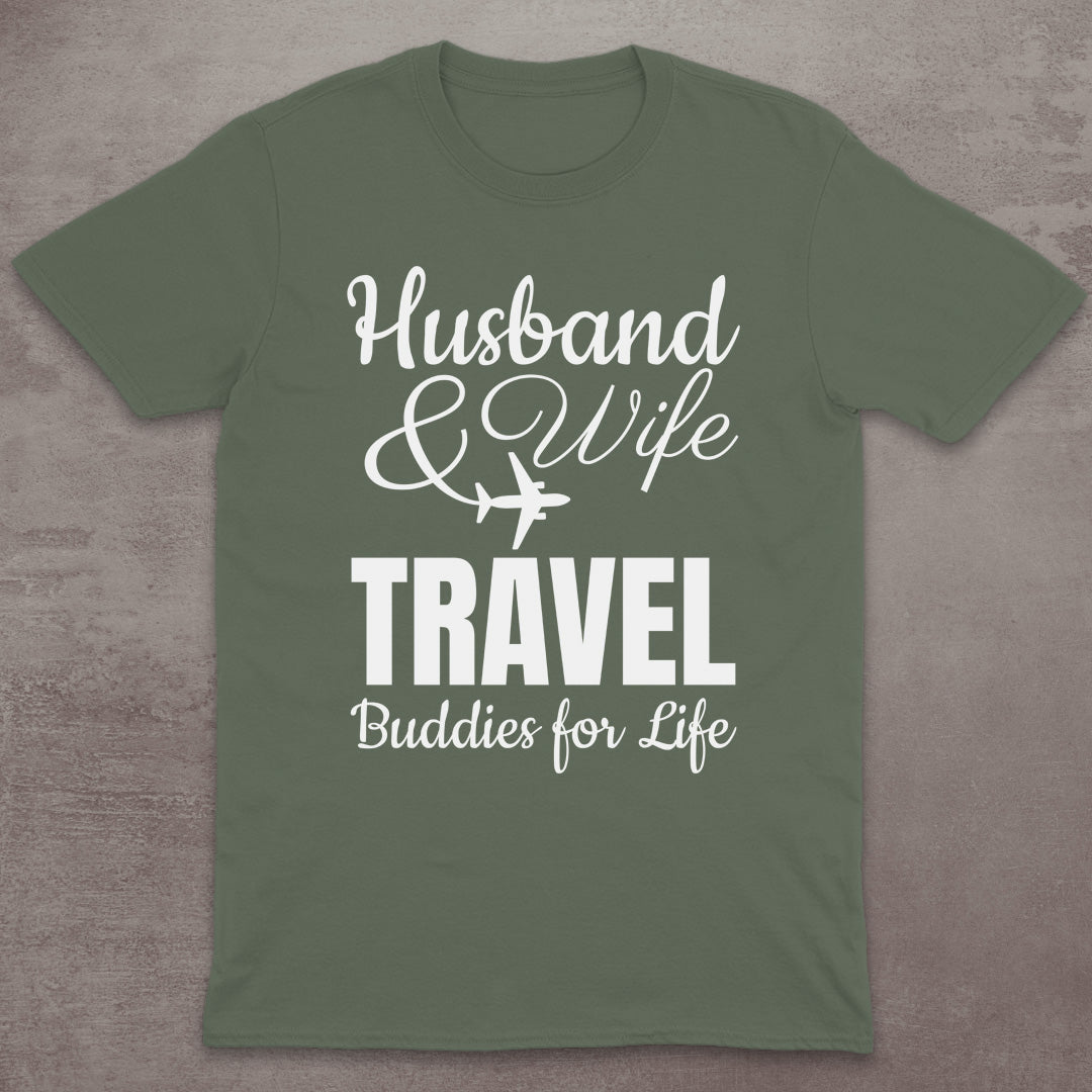 Husband & Wife Travel Buddies T-Shirt