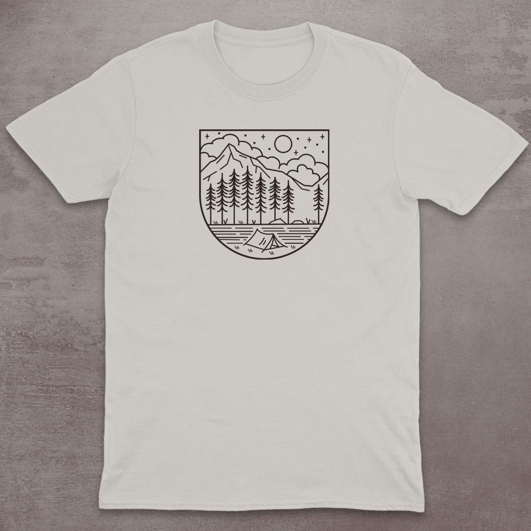 Starry Campsite Mountain T-Shirt