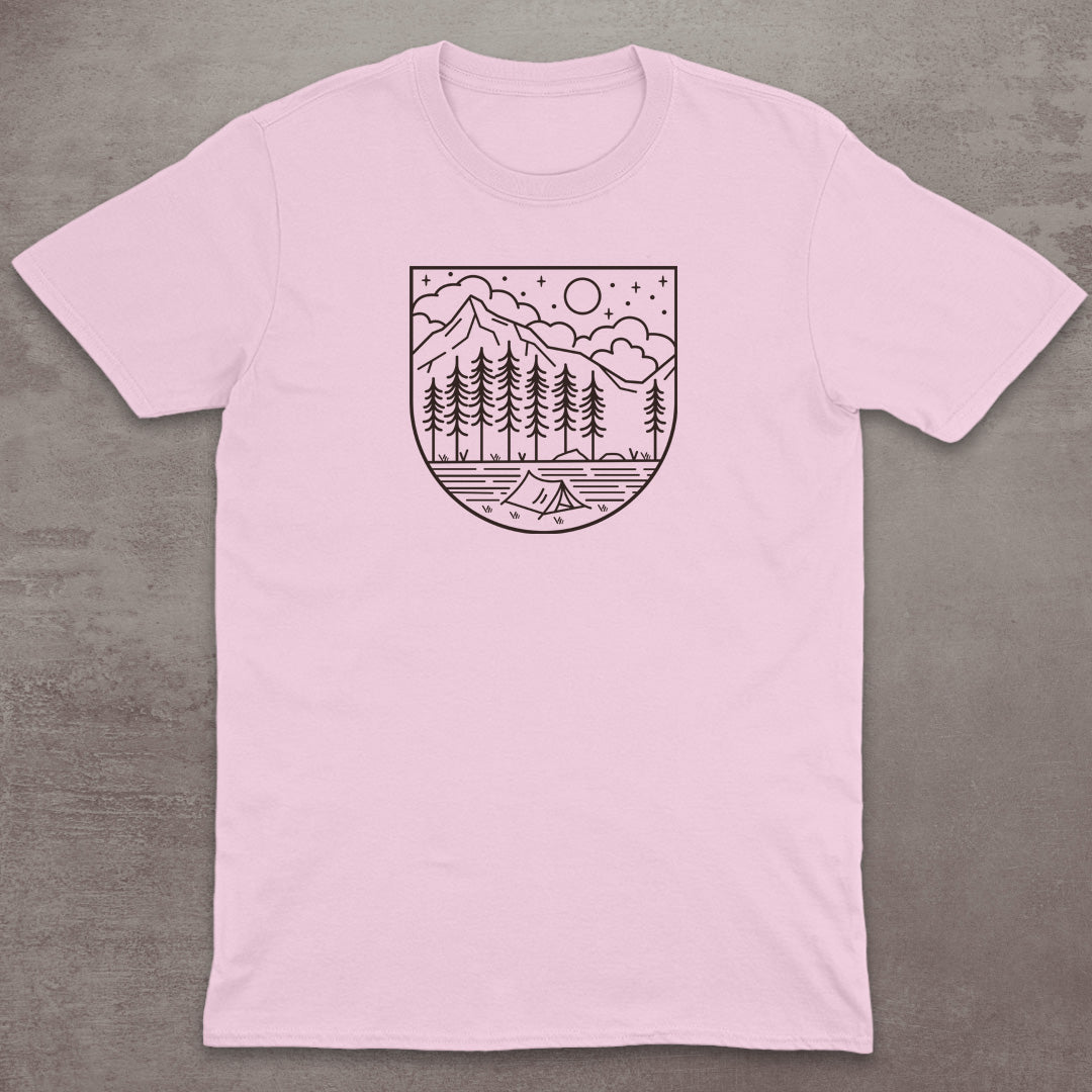 Starry Campsite Mountain T-Shirt