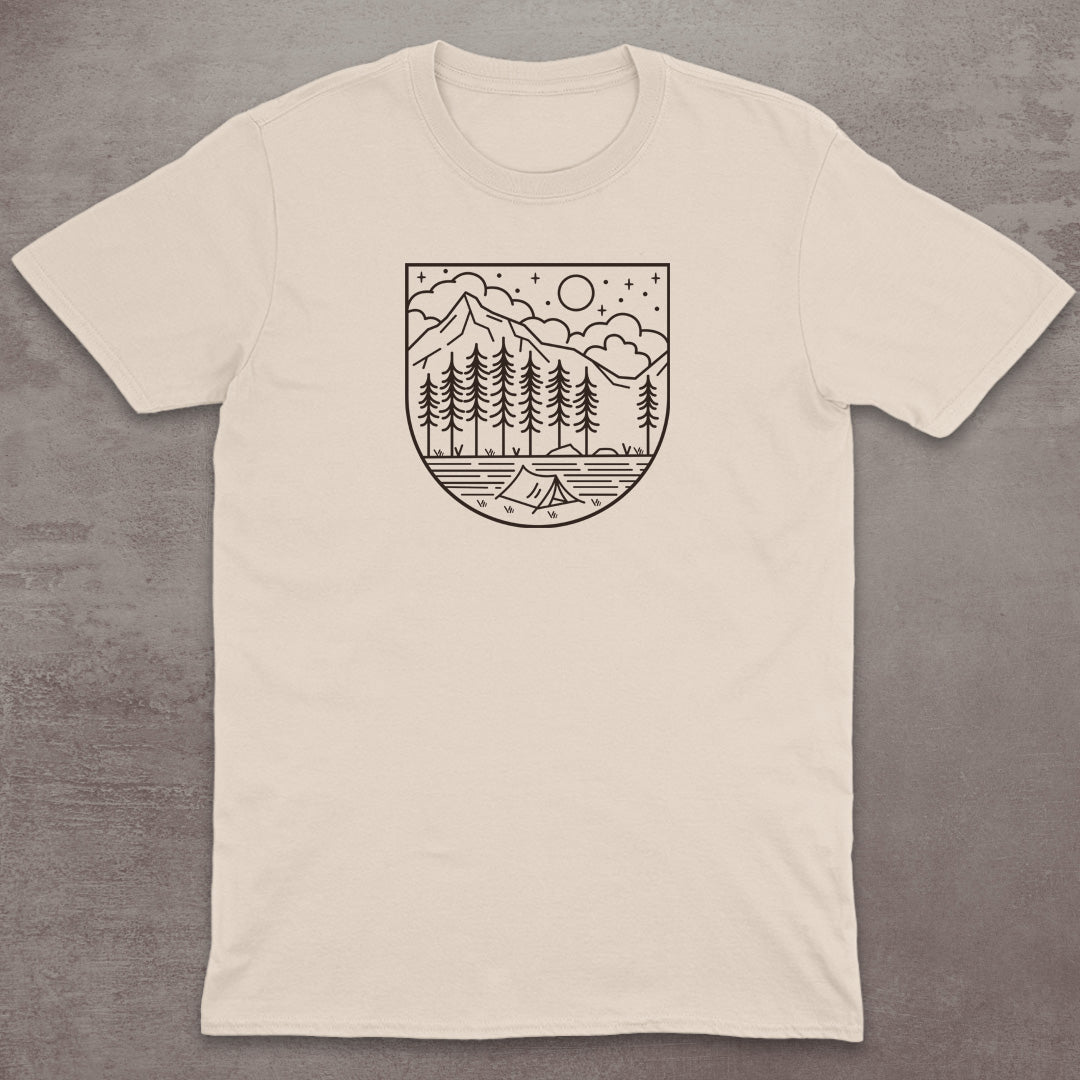 Starry Campsite Mountain T-Shirt