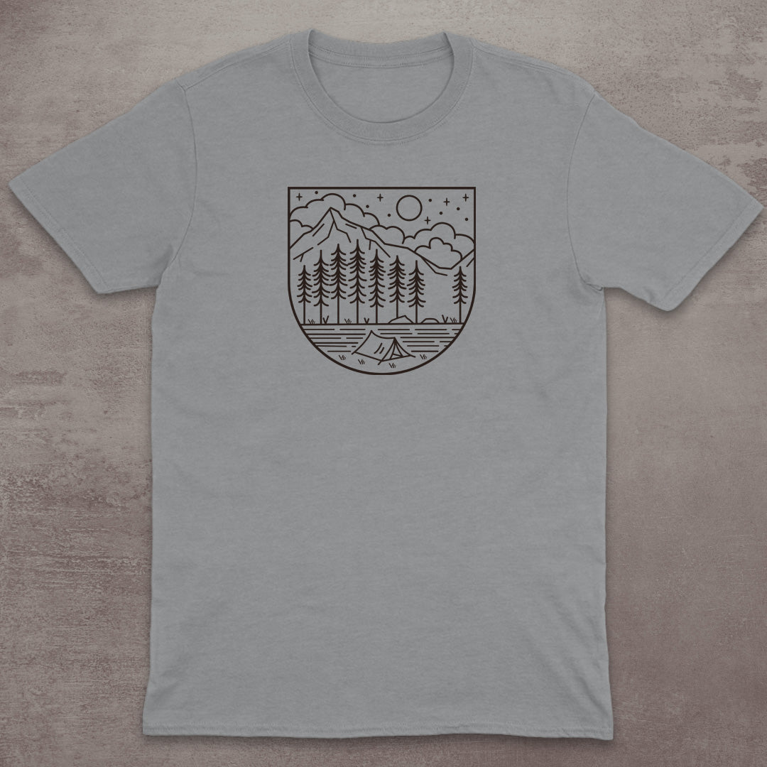 Starry Campsite Mountain T-Shirt