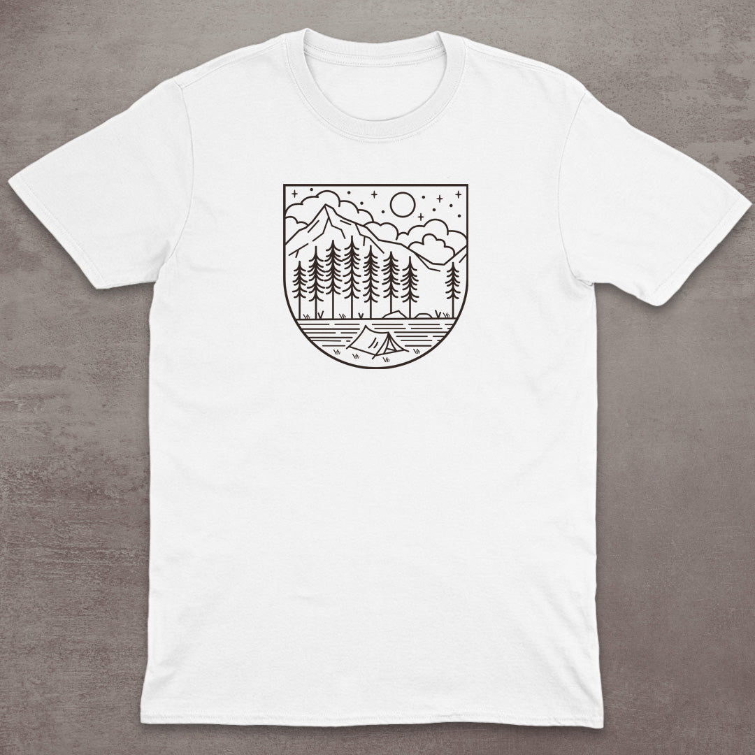 Starry Campsite Mountain T-Shirt